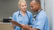 Doctors talking.