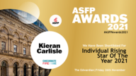 Kieran Carlisle is shortlisted as a finalist at the ASFP Awards