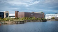 Building next to a river.